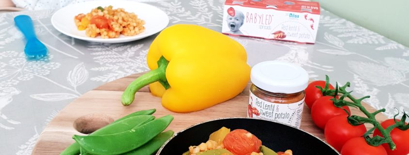 Baby Weaning Red Lentil and Sweet Potato Giant Couscous