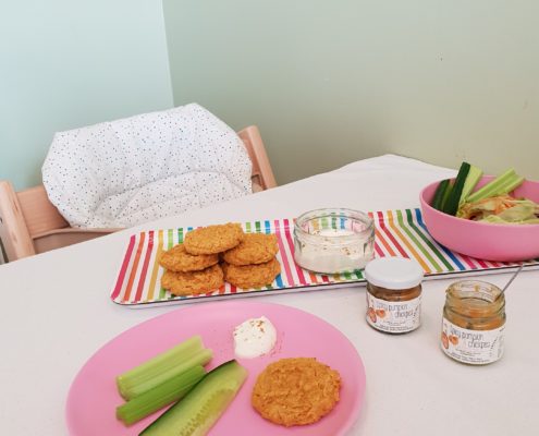Baby Weaning Spicy Pumpkin and Chickpea Patties