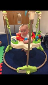 how old can a baby go in a jumperoo