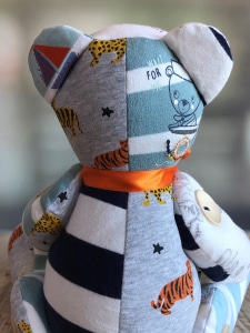 baby clothes keepsake bear