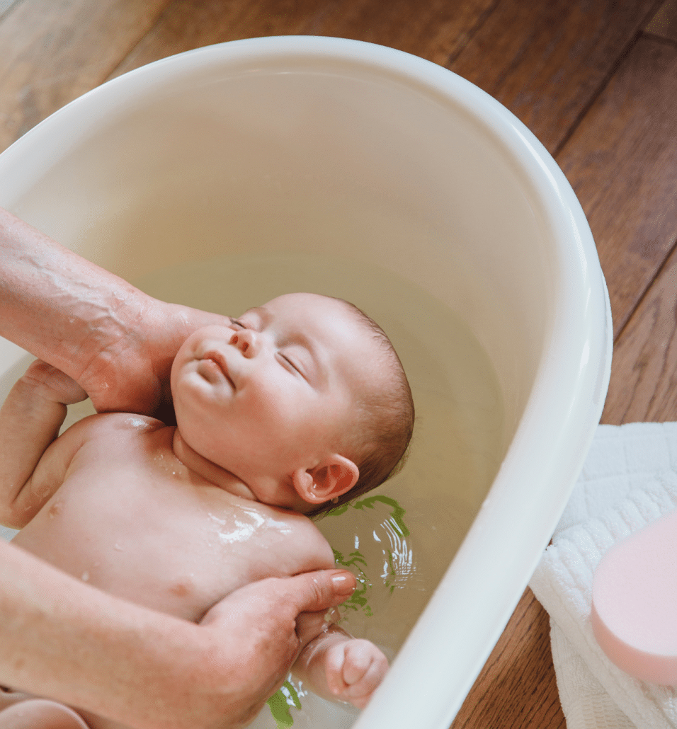 baby in bath