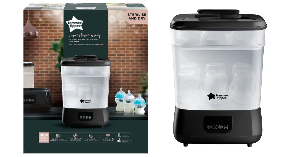 spy rendering jump in Tommee Tippee Super Steam n Dry Advanced Electric Steriliser & Dryer Review  & Demo - MyBump2Baby