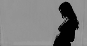 pregnant woman silhouette