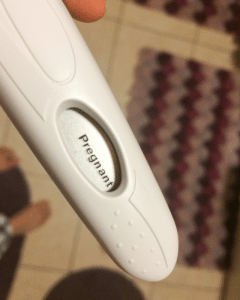 Positive pregnancy test bleeding