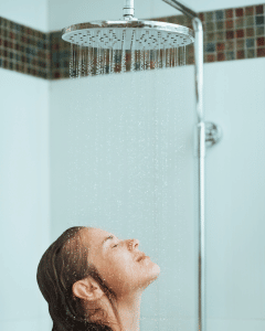 warm shower to reduce breast soreness
