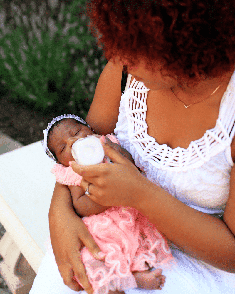 Baby feeding before burping