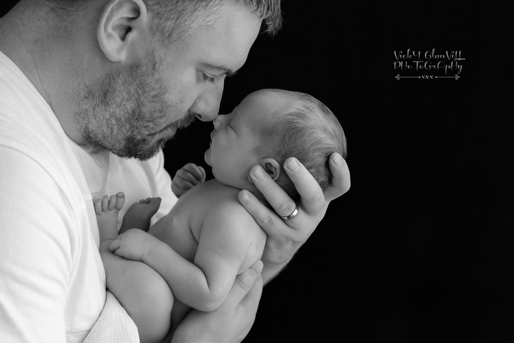 dad with baby photo