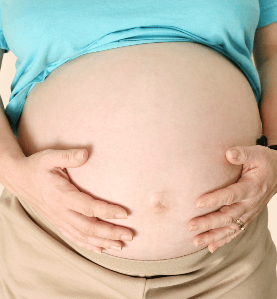 pregnant woman baby bump