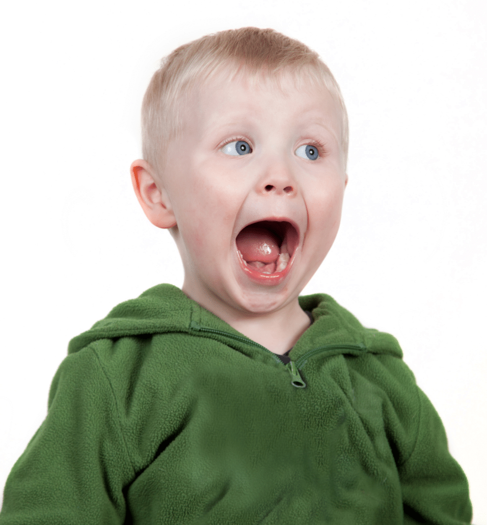 excited toddler