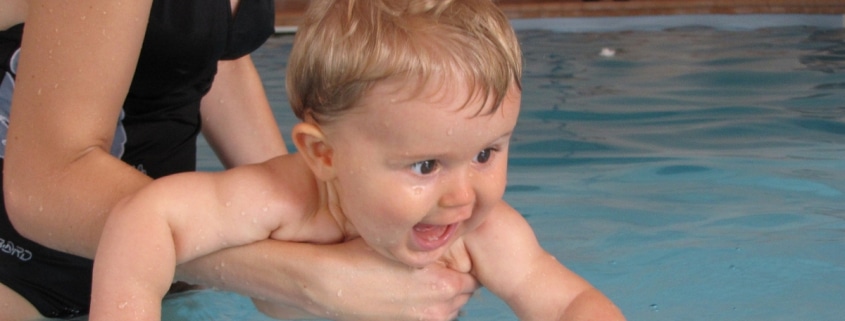 How can babies start to learn how to swim?