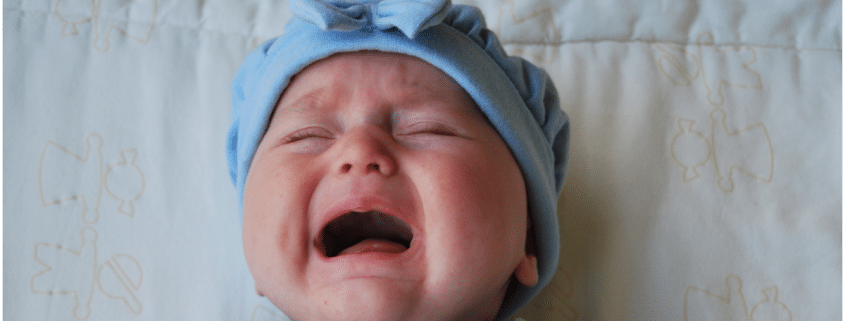 Baby cries when put down